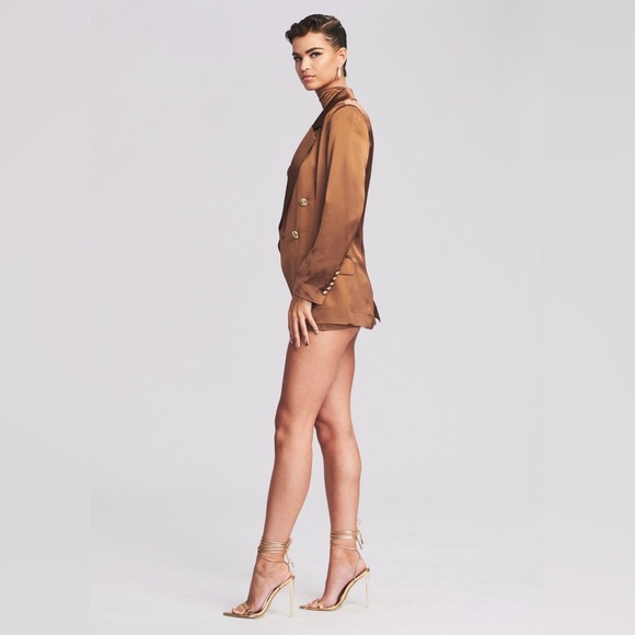 Retrofete Saige Blazer in Cognac in XS - Picture 2 of 10